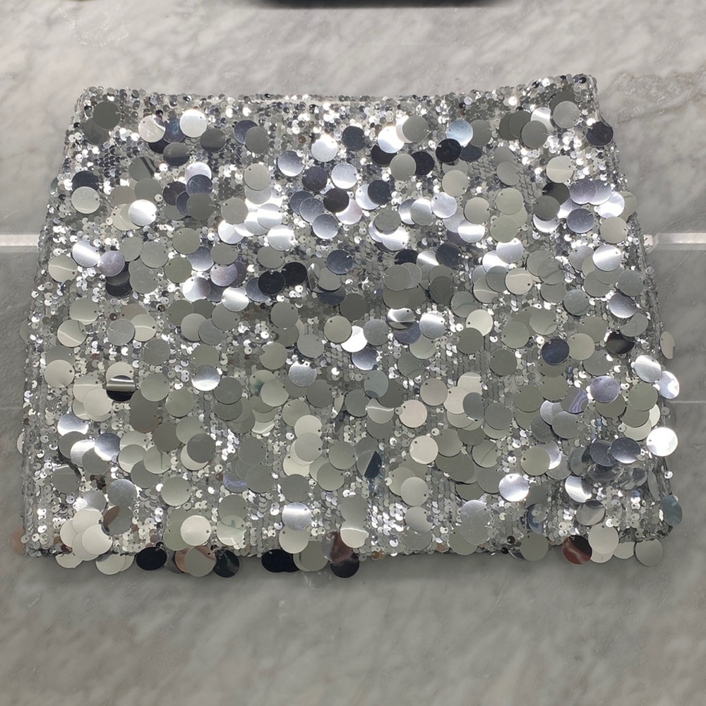 Sequin mini skirt